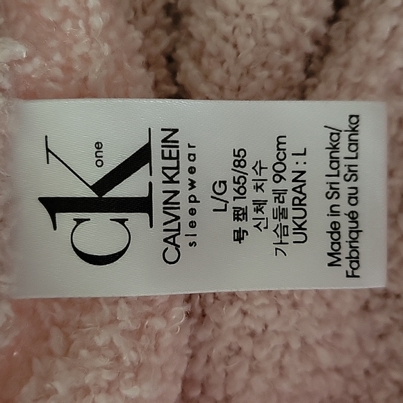 Fuzzy Soft Pink Calvin Klein Sleep Tank - Picture 7 of 7